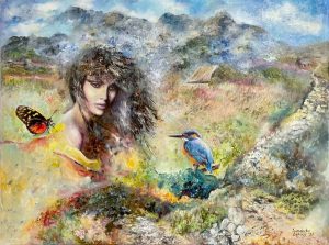 Obraz kobiety malowany ręcznie – SandeckaArt