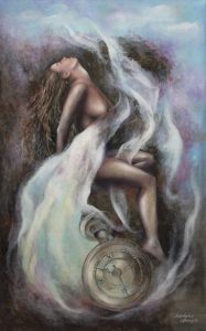 Abstrakcyjny obraz malowany ręcznie – SandeckaArt