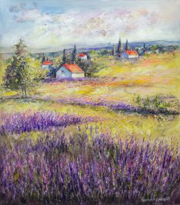 Pejzaż malowany ręcznie - SandeckaArt