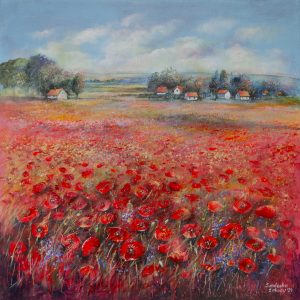 Pejzaż malowany ręcznie - SandeckaArt