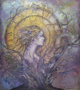 Abstrakcyjny obraz malowany ręcznie – SandeckaArt