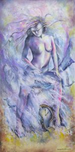 Abstrakcyjny obraz malowany ręcznie – SandeckaArt