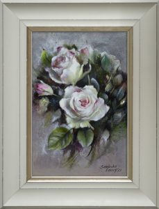 Obraz przedstawiający kwiaty malowany ręcznie - SandeckaArt