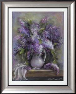 Obraz przedstawiający kwiaty malowany ręcznie - SandeckaArt