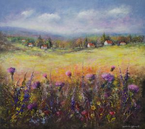 Pejzaż malowany ręcznie - SandeckaArt