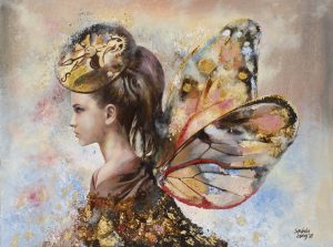 Obraz przedstawiający kobietę malowany ręcznie - SandeckaArt