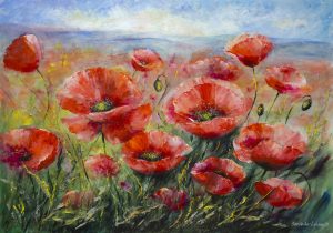 Kwiaty malowane ręcznie – SandeckaArt