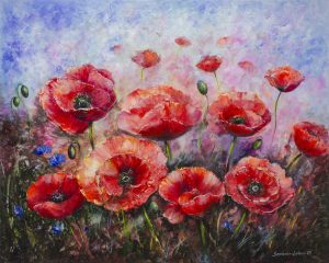 Kwiaty malowane ręcznie – SandeckaArt